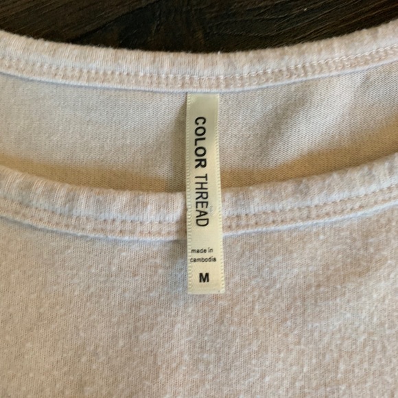 Pink Sweater with Knotted Bottom Hem - Picture 2 of 3